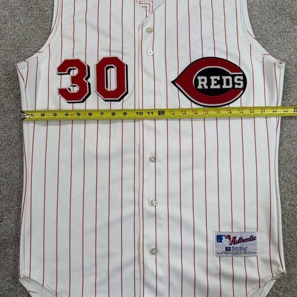 Ken Griffey Jr #30 Cincinnati Reds Authentic On-Field Russell Vest Jersey 44 (L) - Picture 9 of 11
